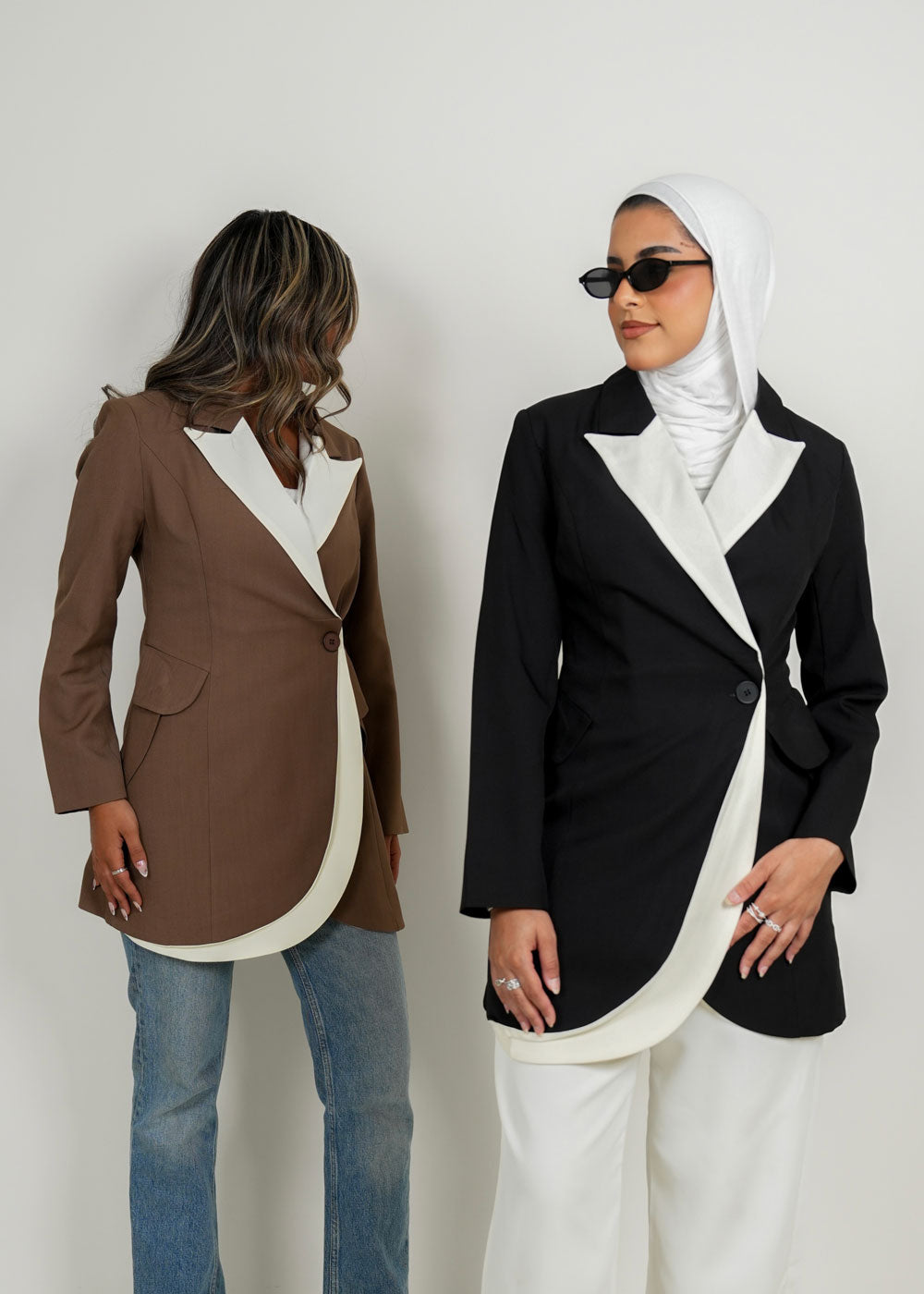 7973 Brown Blazer For Women
