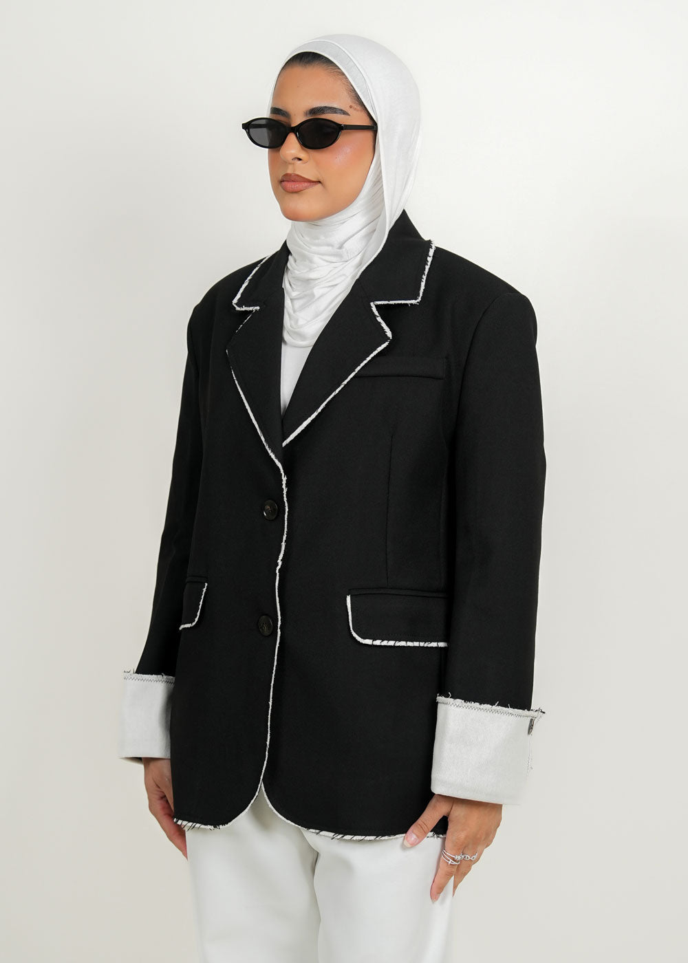 7784 Black Blazer For Women