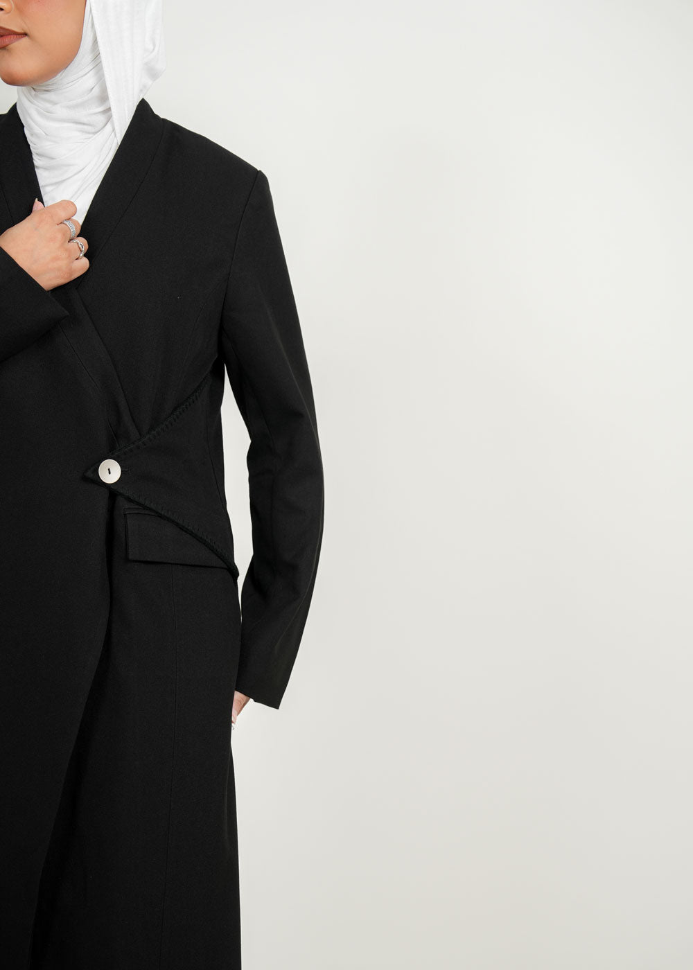 7688 Black Coat For Women