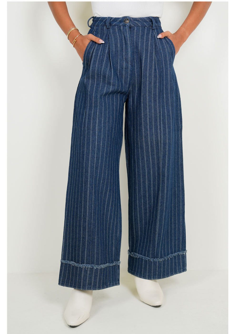 7833 Blue Pant For Women