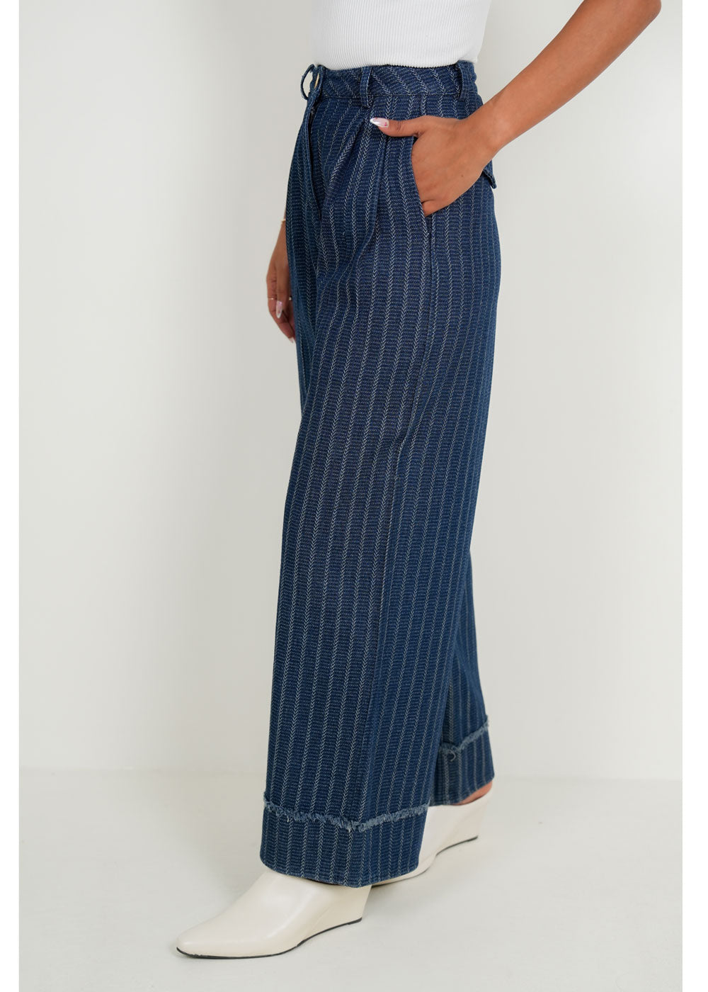 7833 Blue Pant For Women