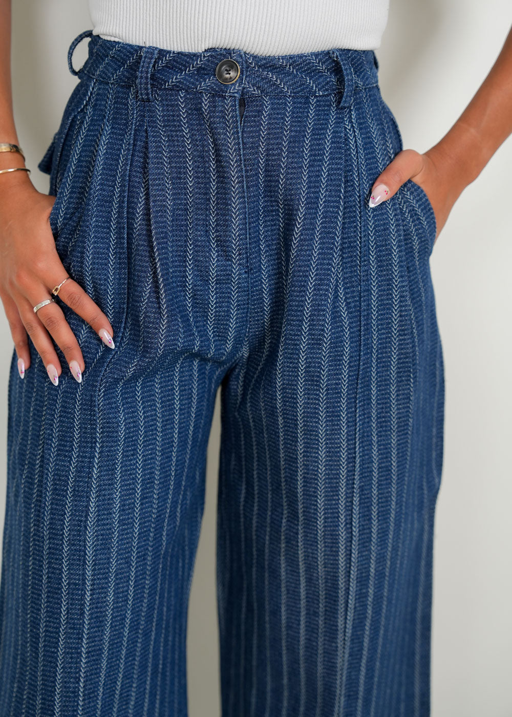 7833 Blue Pant For Women