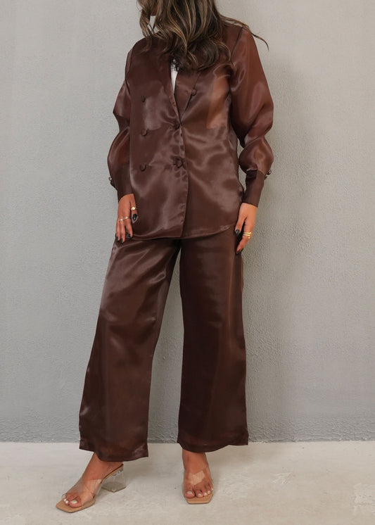 7848 Dark Brown Set For Women
