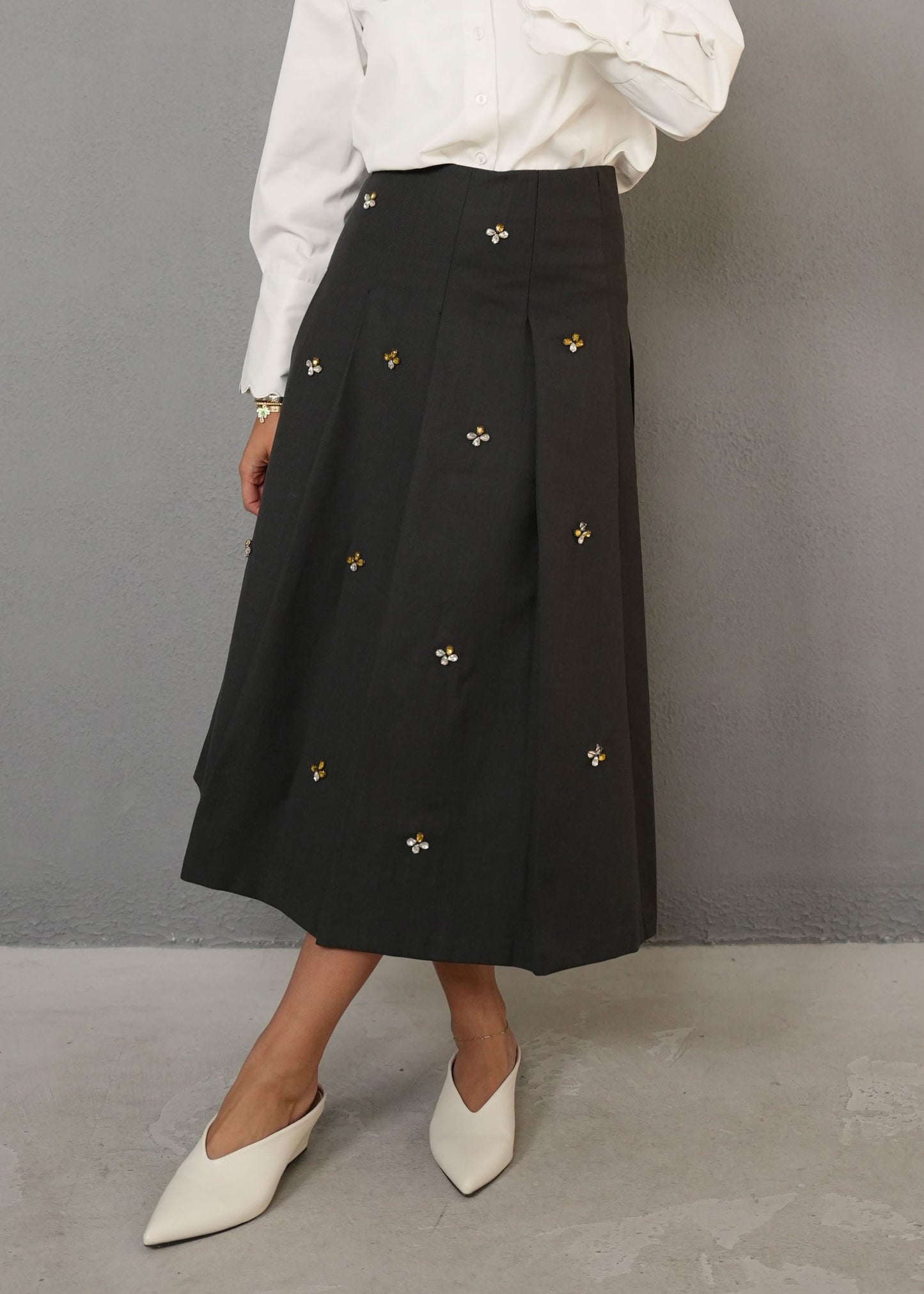 7832 Grey Skirt For Women