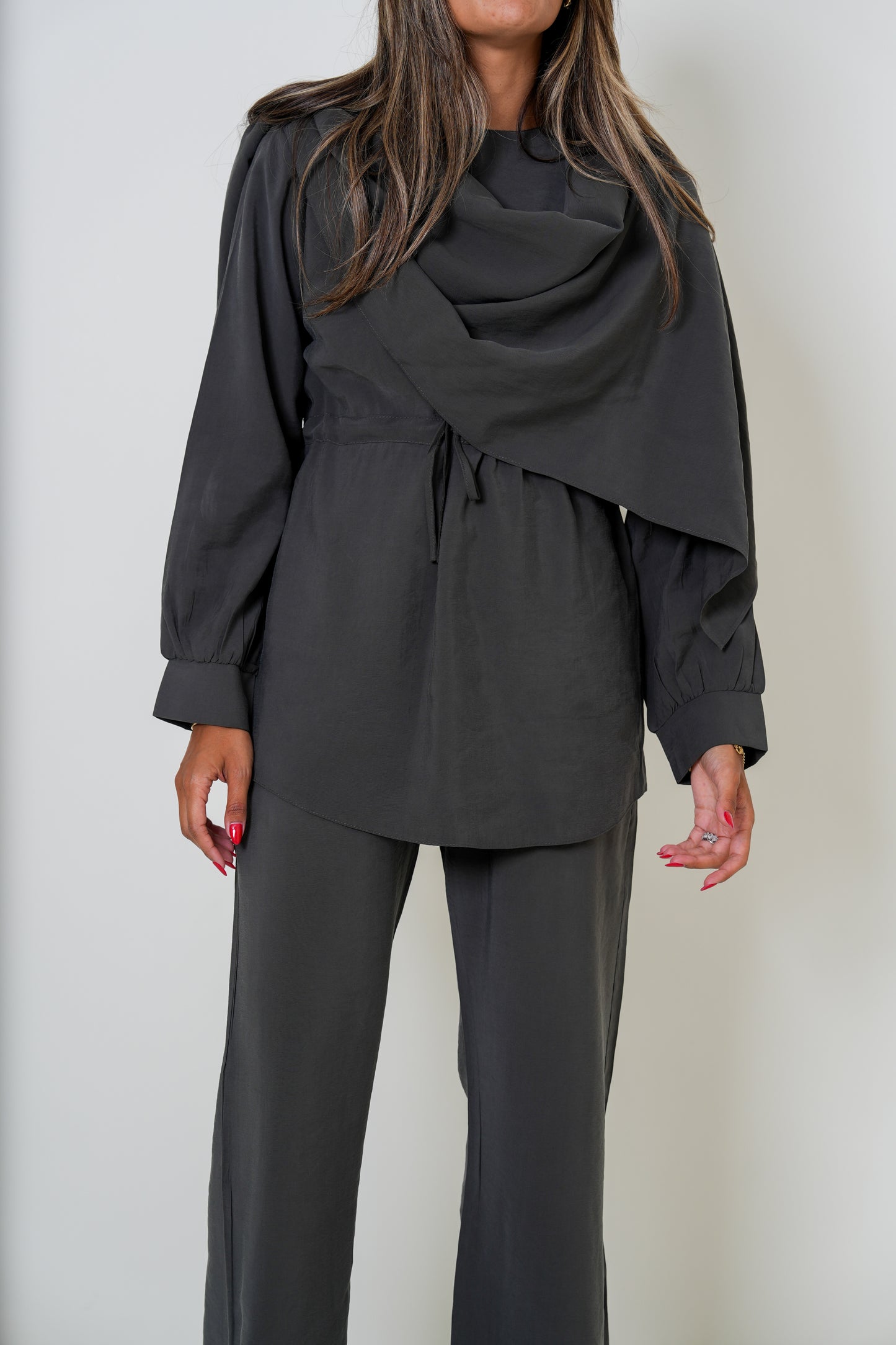 7901 Dark Gray Set For Women