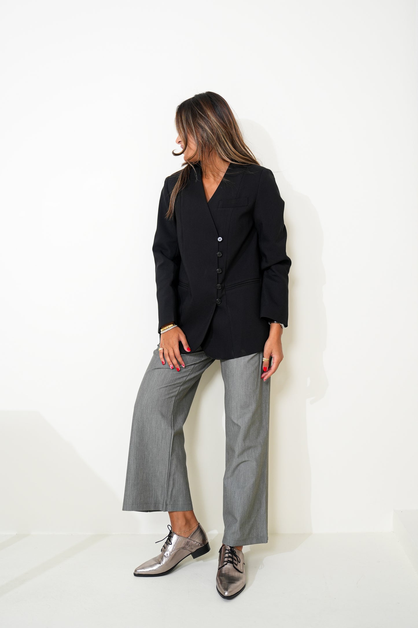 7836 Black Blazer For Women