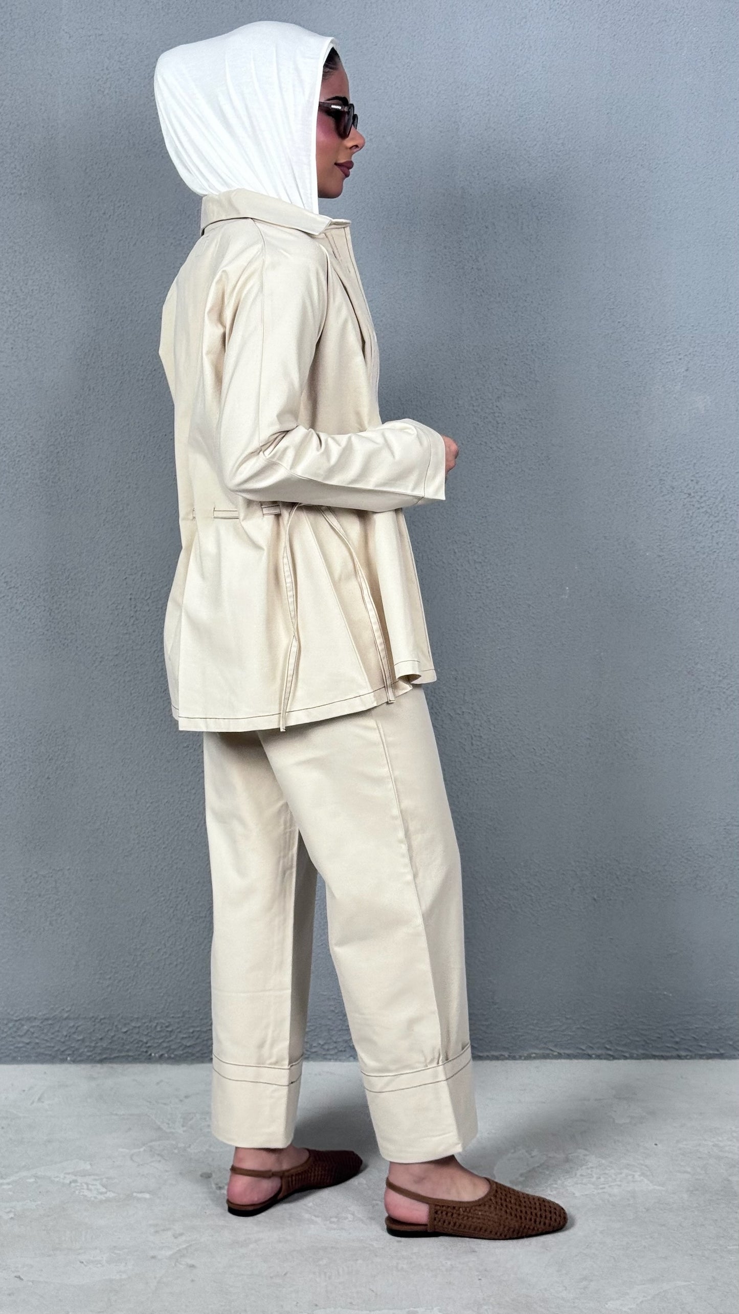 7845 Beige Set For Women