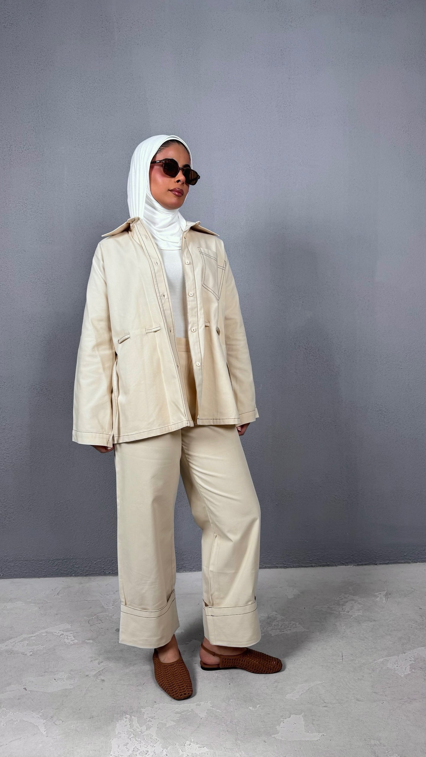 7845 Beige Set For Women