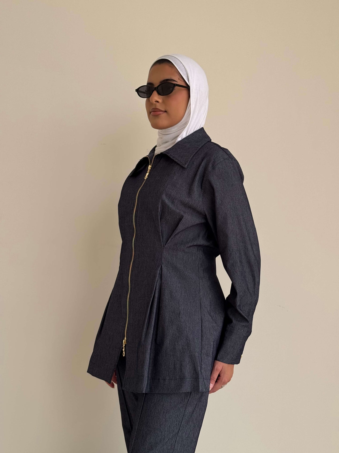 8210 Navy Jacket And Pants Set For Women