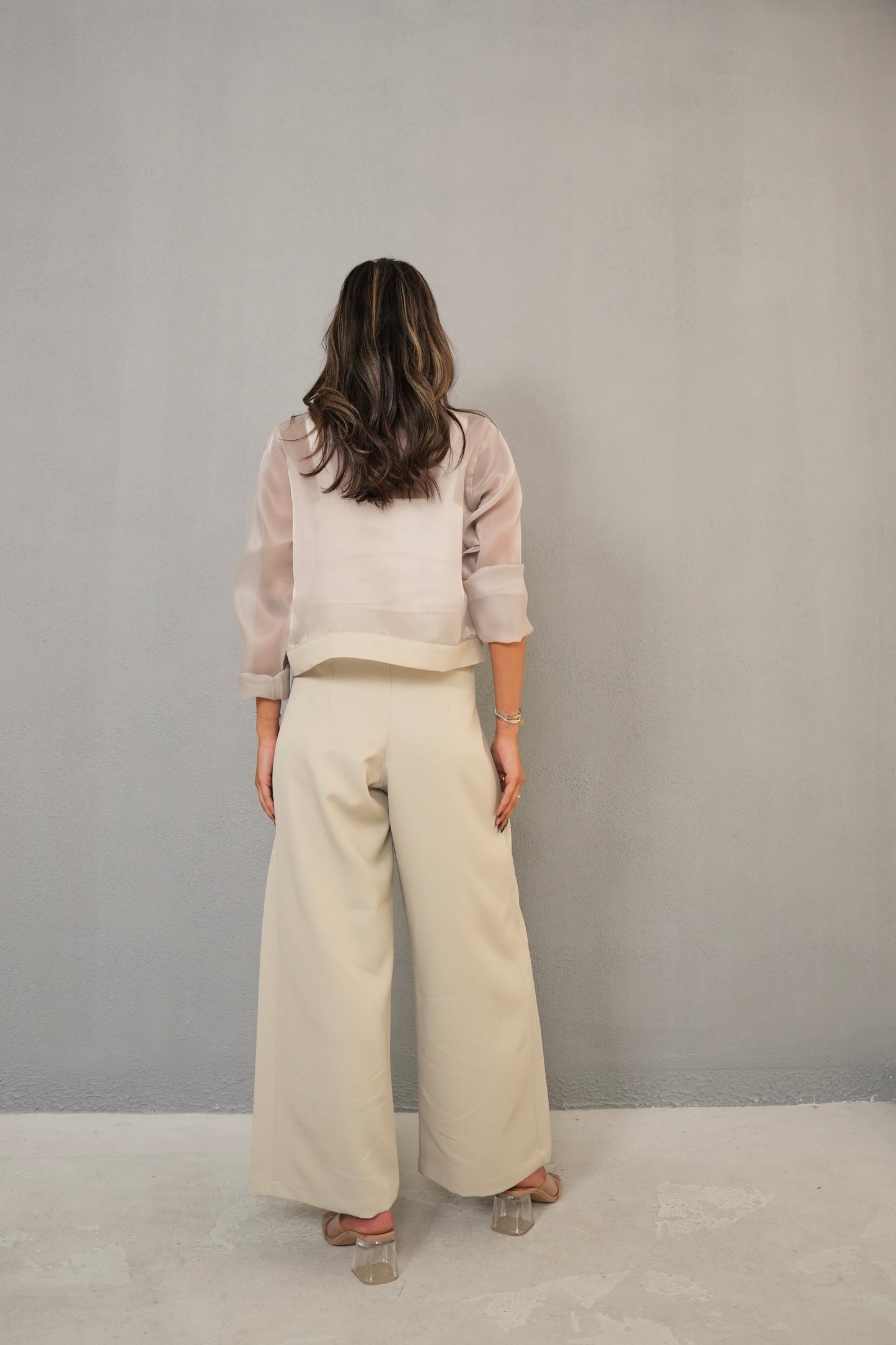 7807 Grey Set With Pants For Women