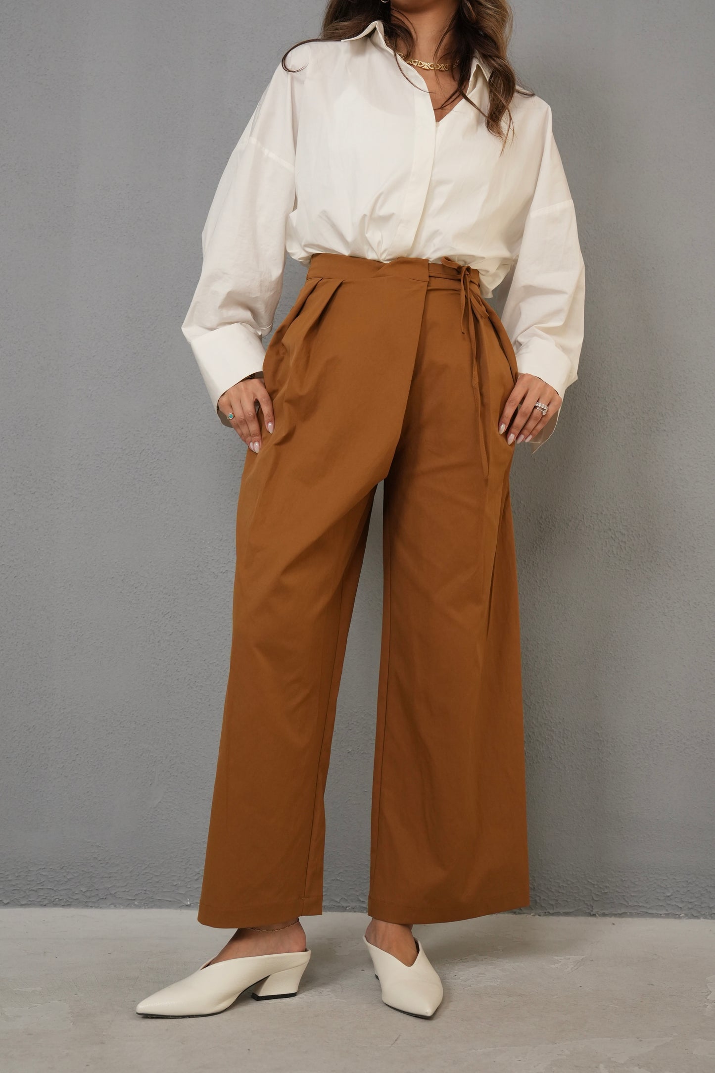 7822 Brown Pant For Women