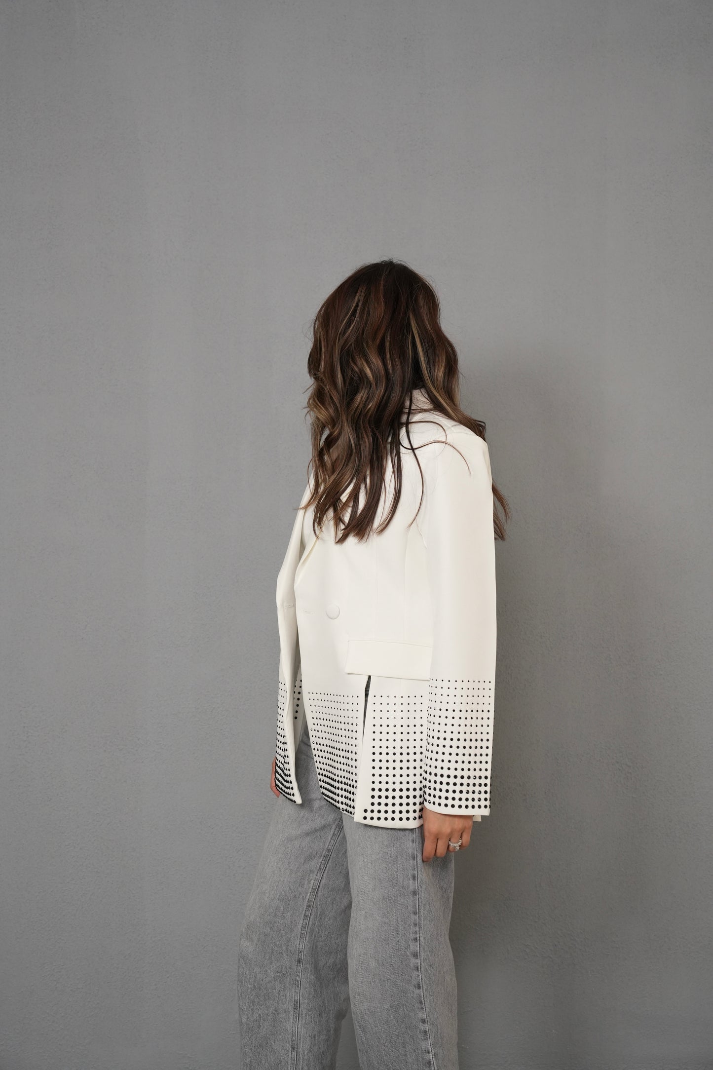 7828 White Blazer For Women