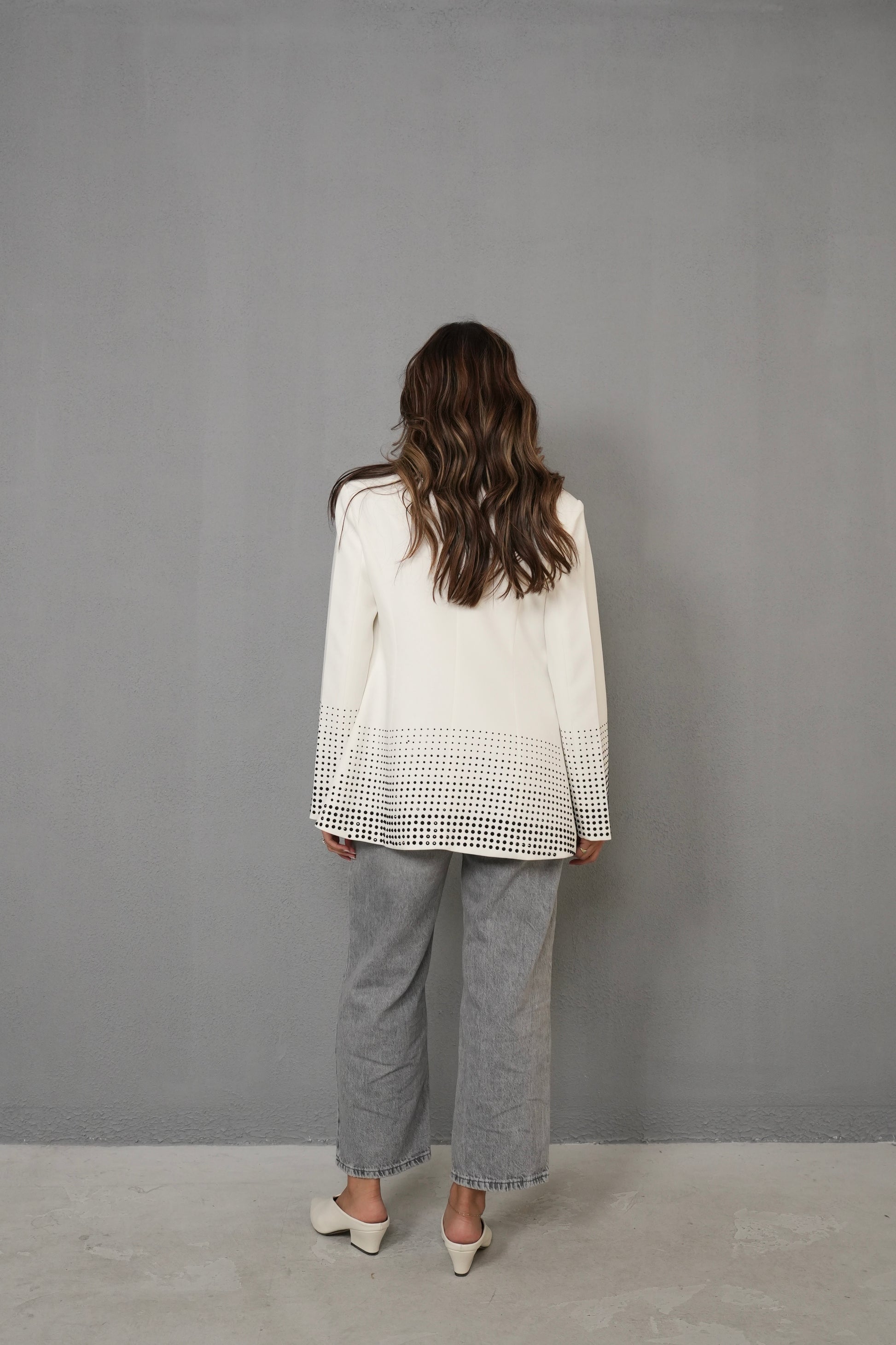 7828 White Blazer For Women