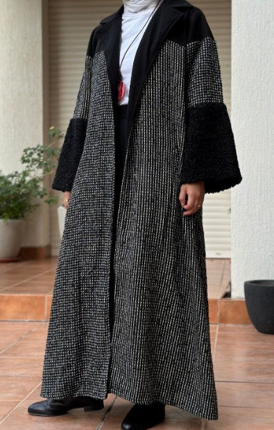 Black Long Winter Cardigan