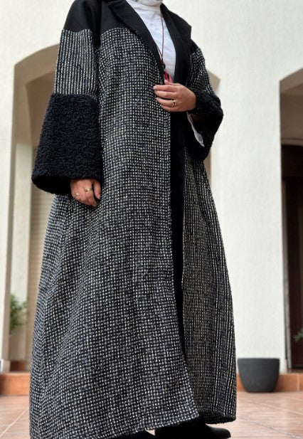 Black Long Winter Cardigan