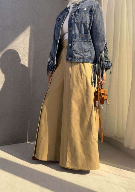 بنطلون نوفا نصف ملفوف 2024 بيج