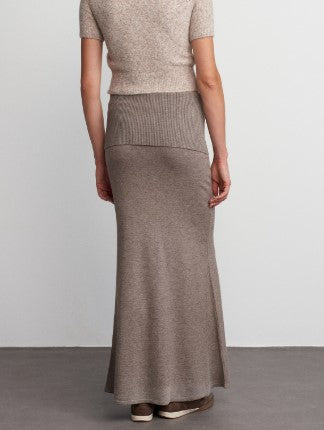 7732 Brown Skirt For Women