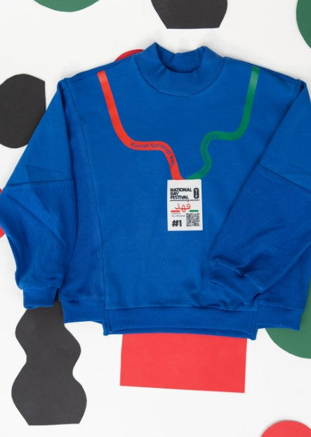 Blue Pullover For Kids - Hanging Card Design