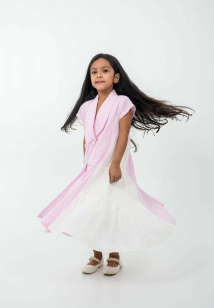 Kobi Pink Daraa With Side Flares For Girls