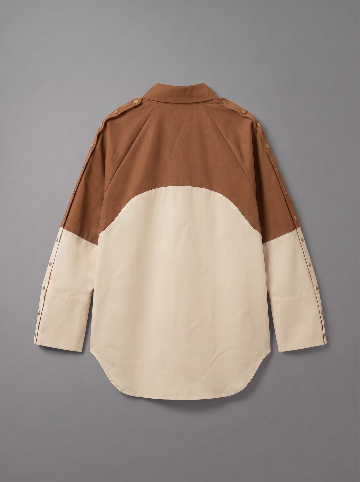 8331 Beige And Brown Shirt For Women