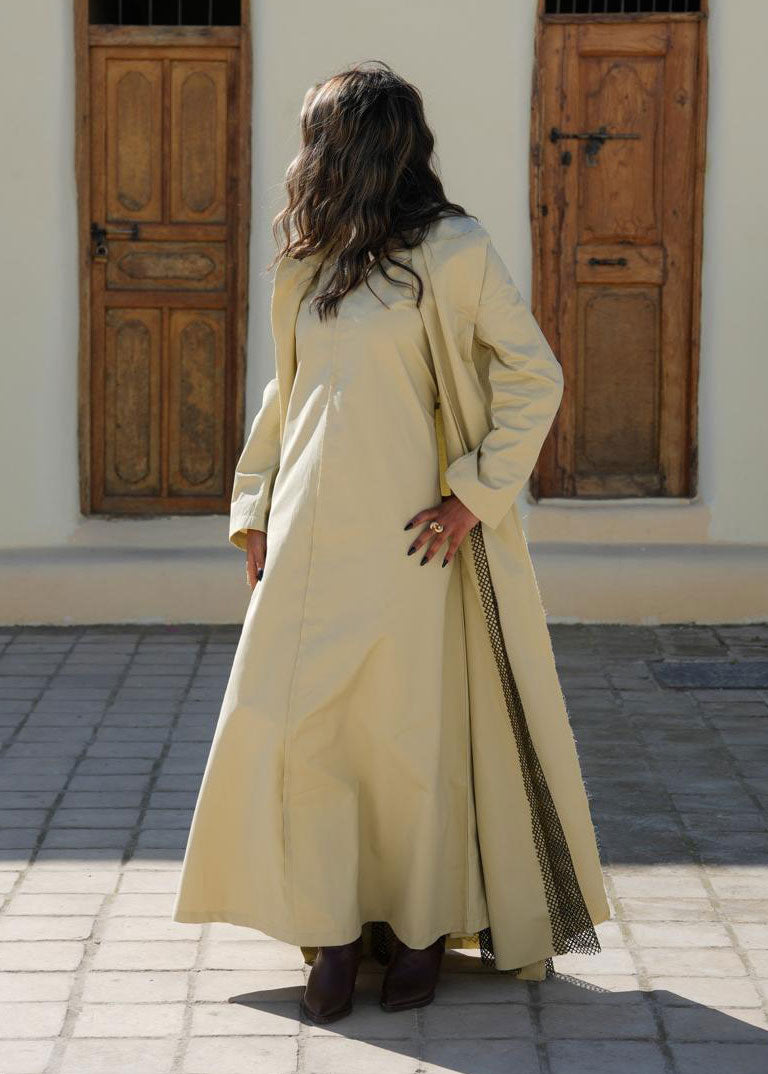 7752 Khaki Daraa With Bottom Cut For Women