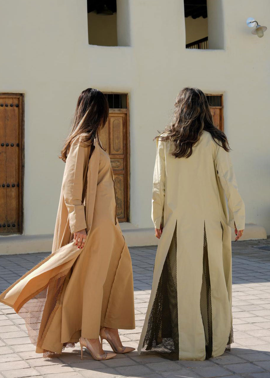 7752 Khaki Daraa With Bottom Cut For Women