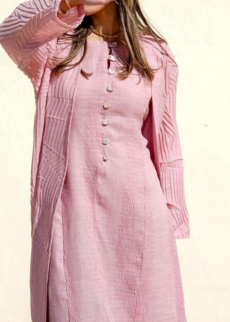 7753 Pastel Pink Daraa Set For Women
