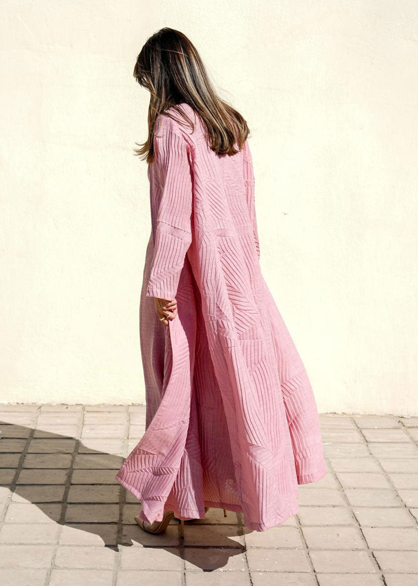 7753 Pastel Pink Daraa Set For Women