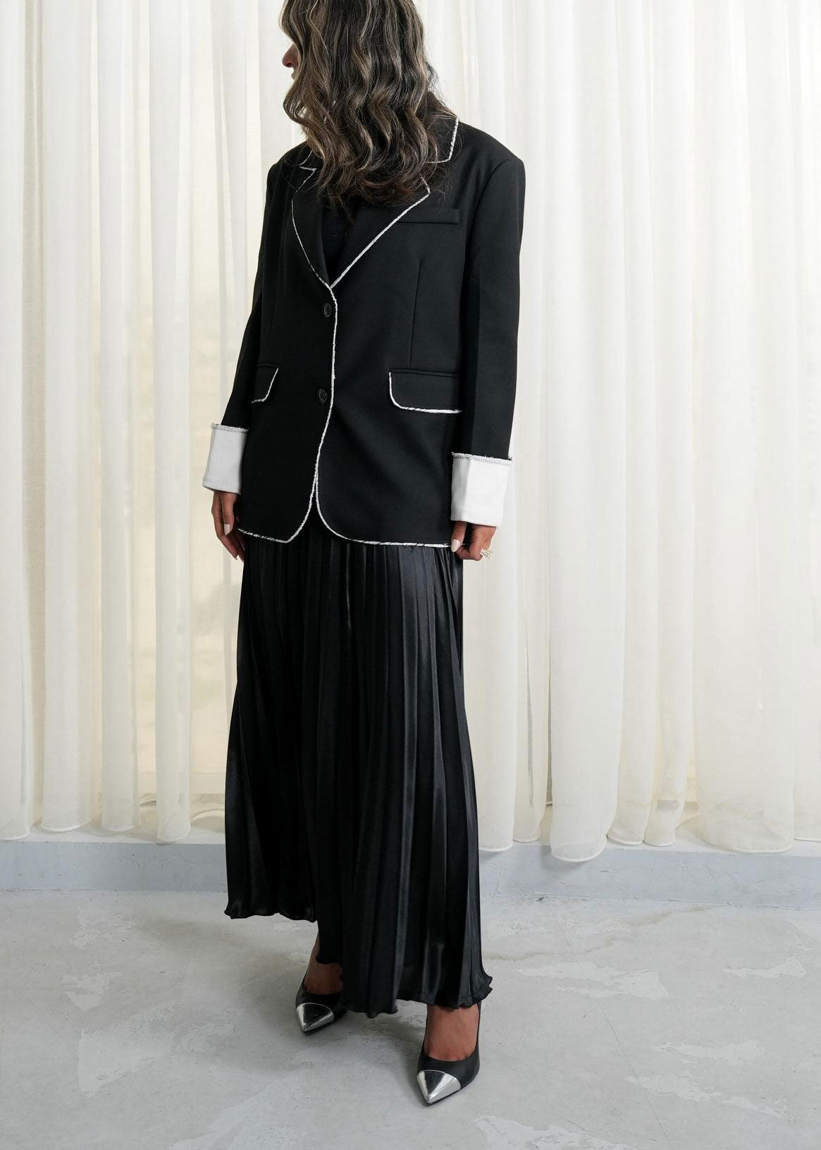 7784 Black Blazer For Women