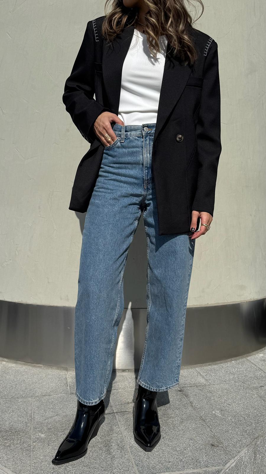 7739 Black Blazer For Women