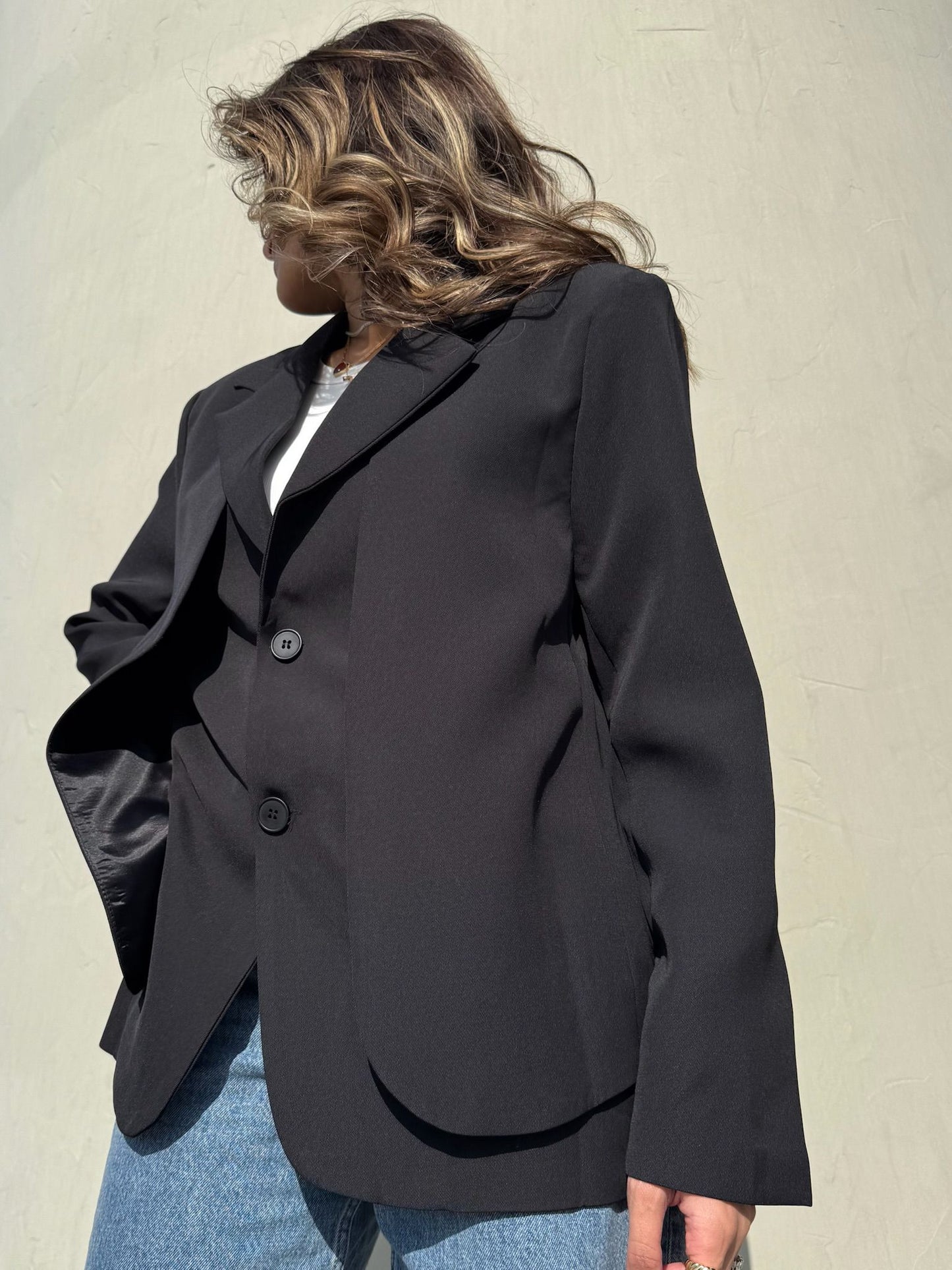 7741 Black Blazer For Women