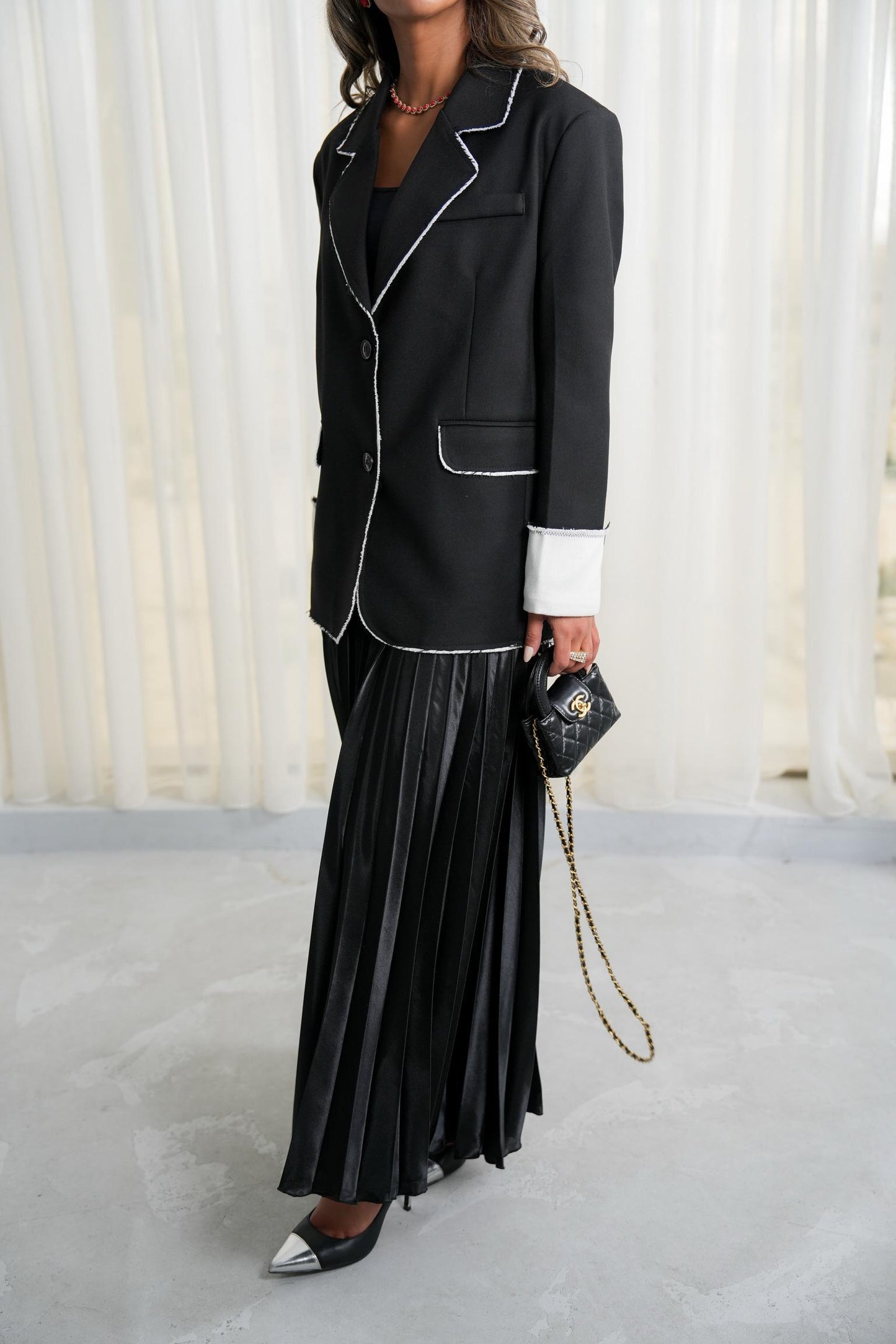 7784 Black Blazer For Women