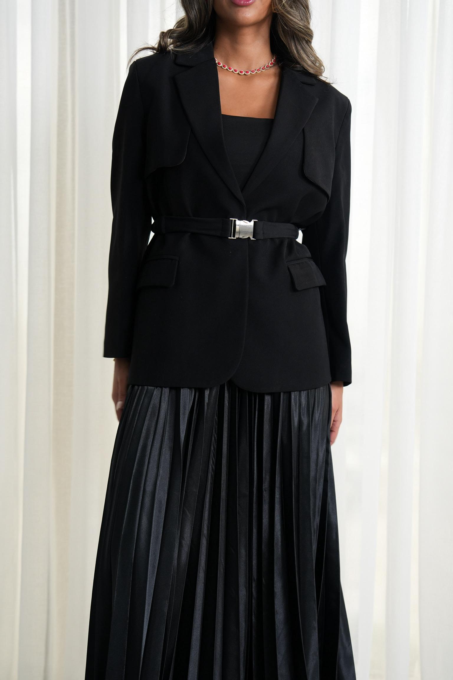 7636 Black Blazer For Women