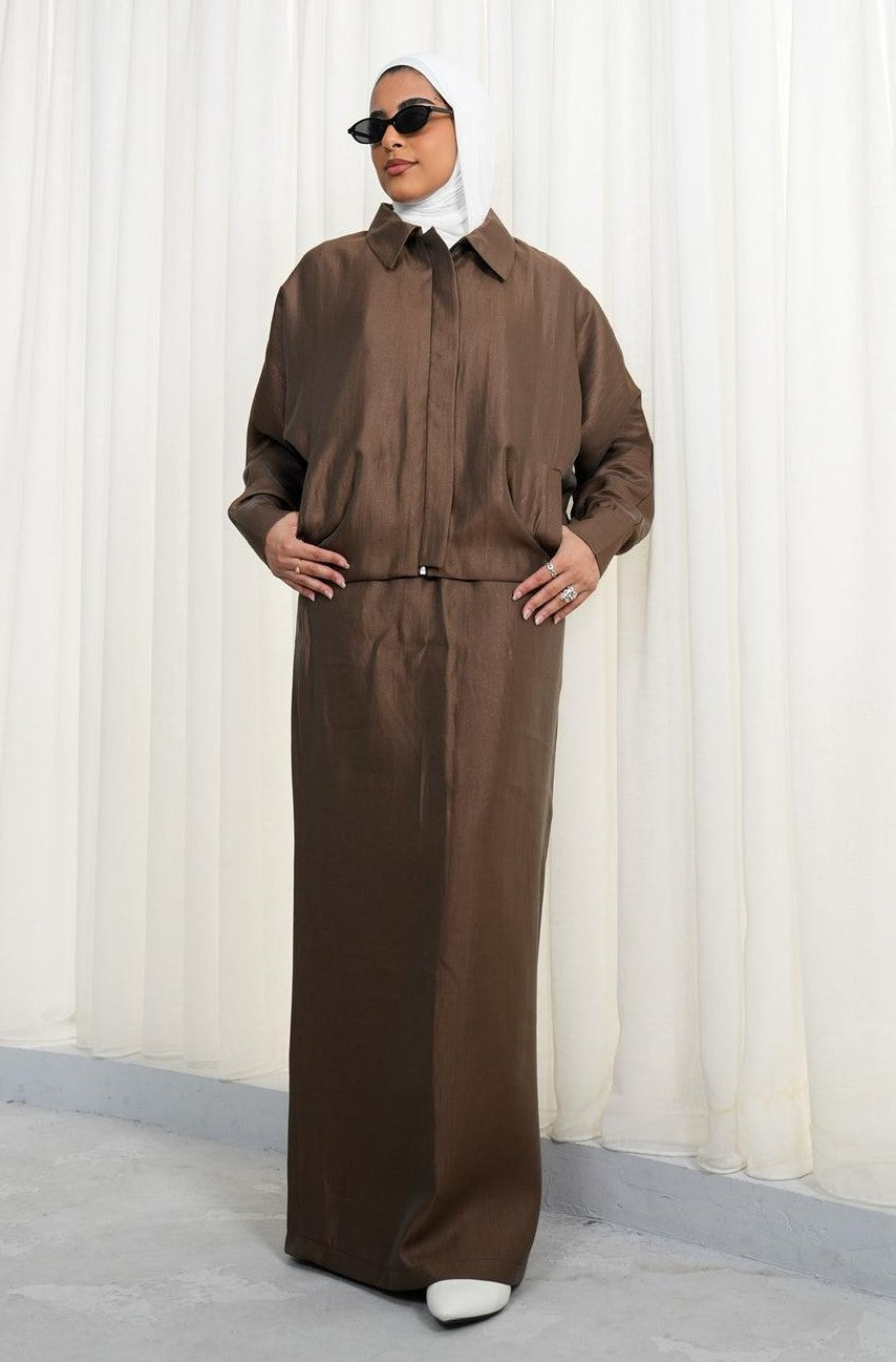 7795 Brown Set For Women