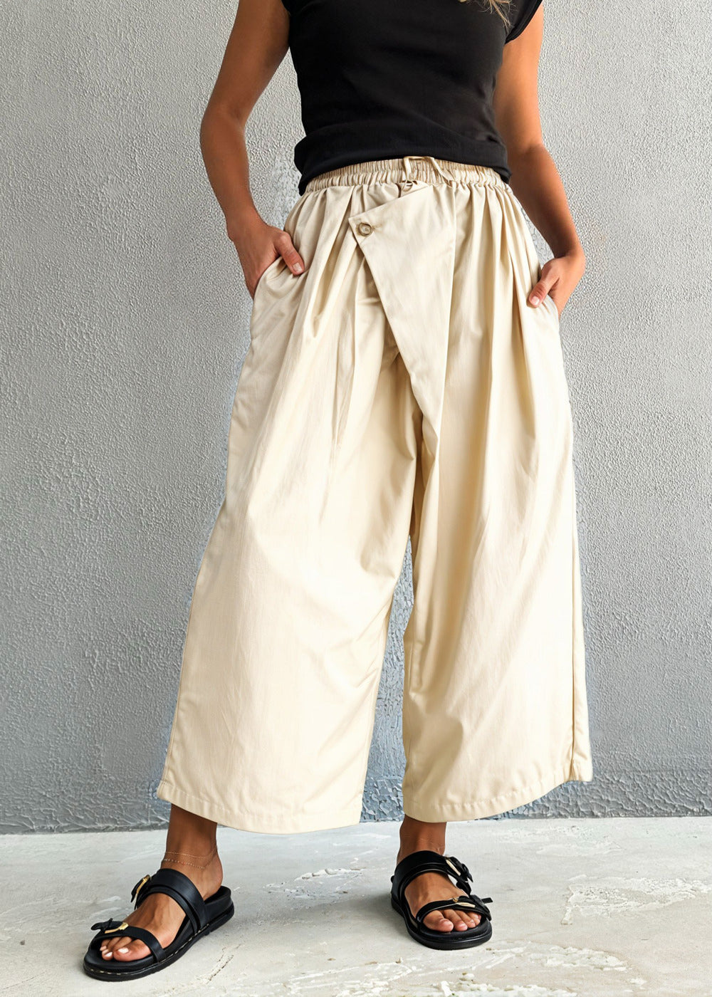 7403 Off White Loose Pants For Women