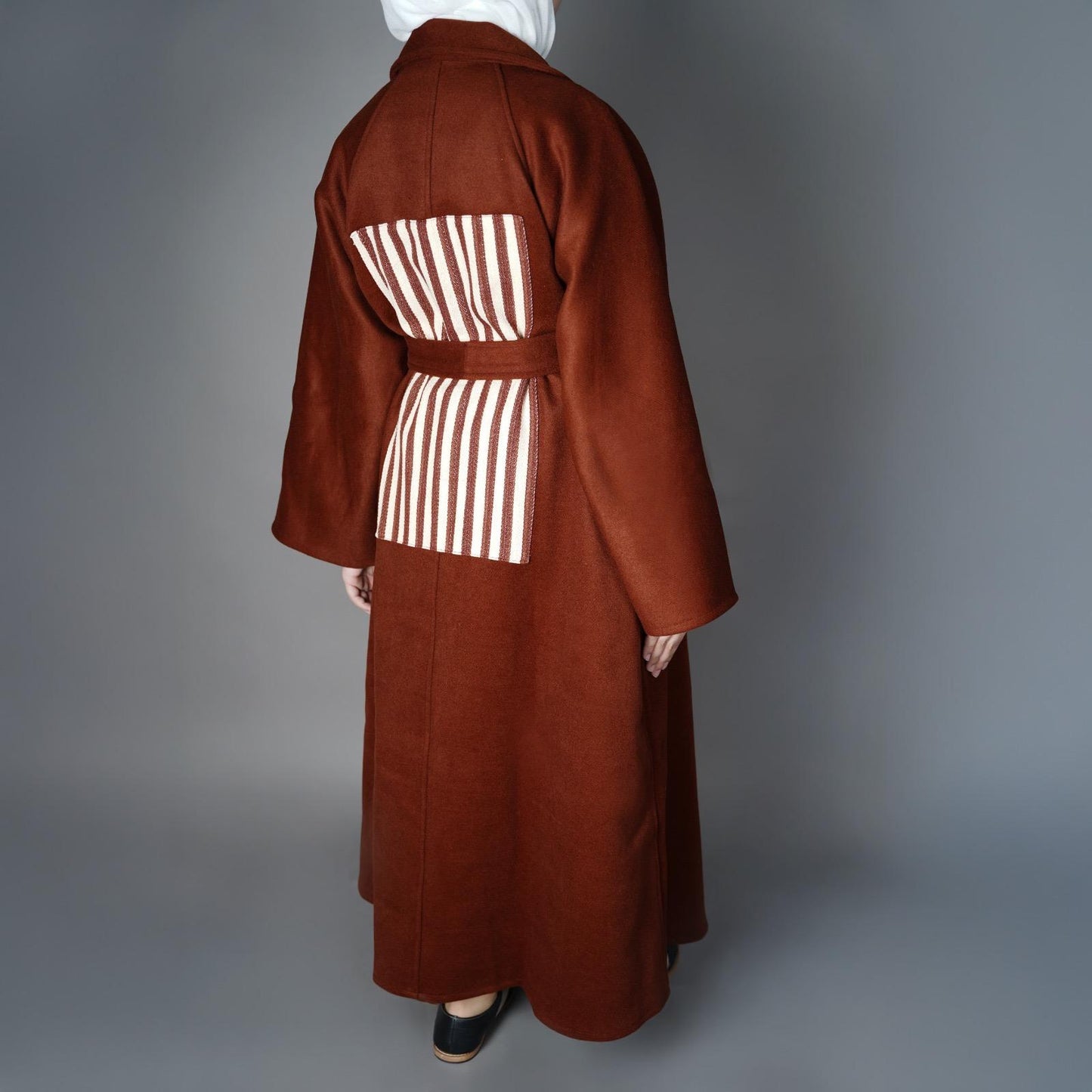 7989 Brown Bisht For Women From Ghazel
