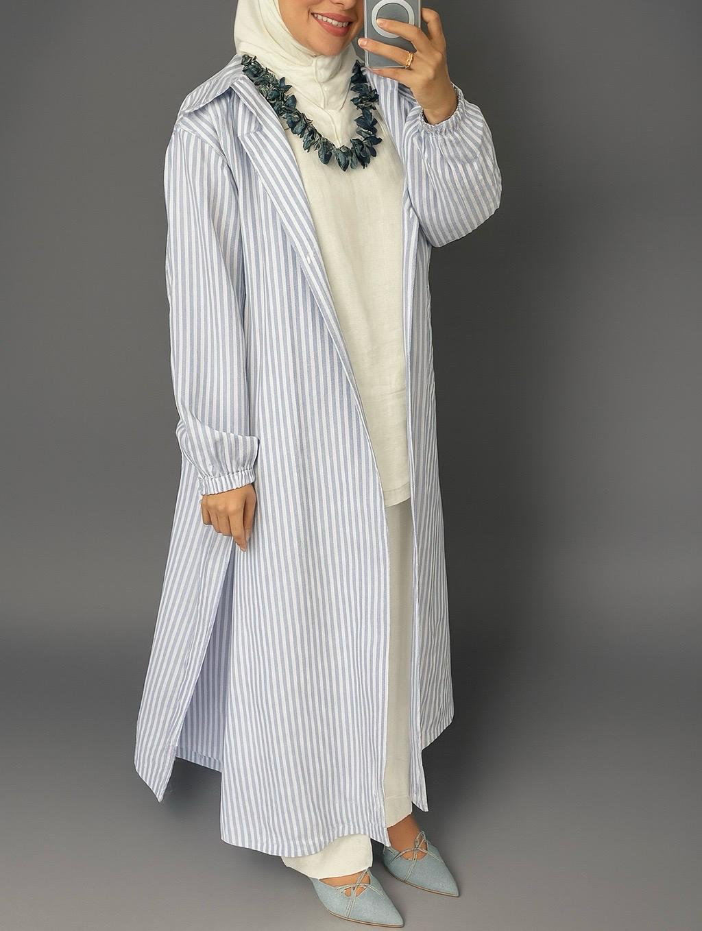 7992 White Long Shirt For Women From Ghazel