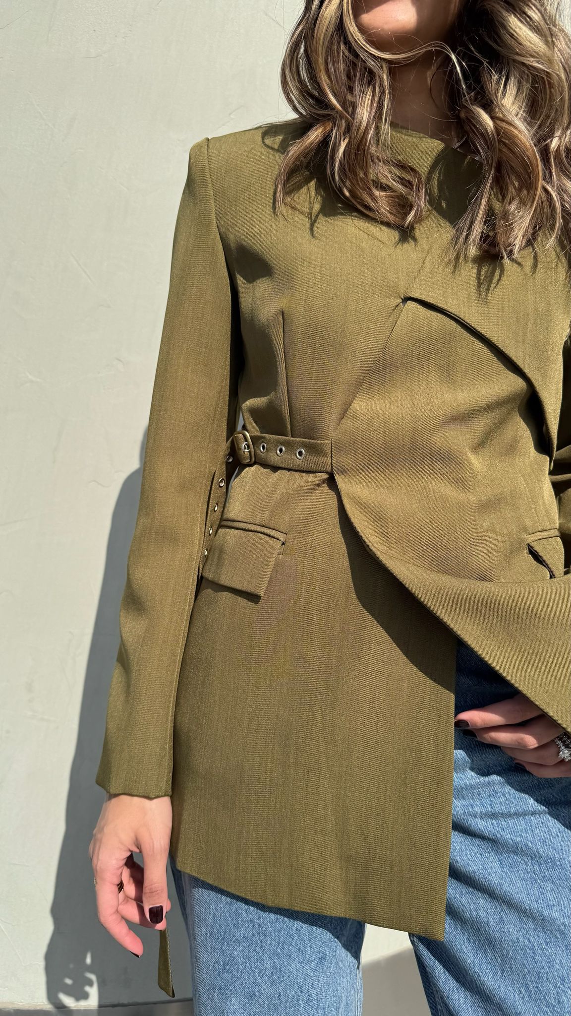 7740 Green Blazer For Women