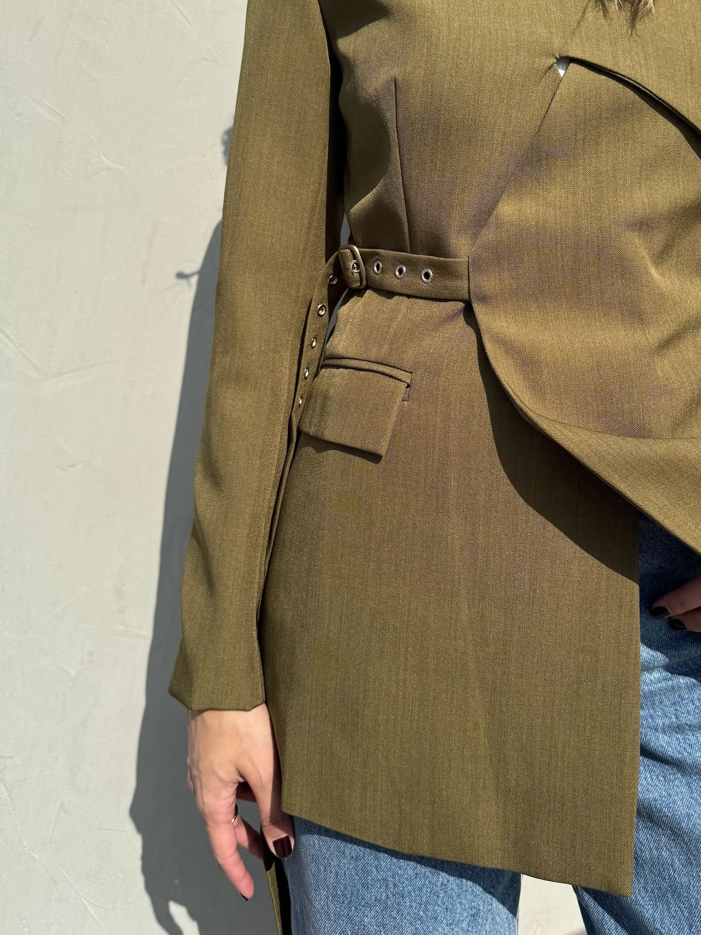 7740 Green Blazer For Women
