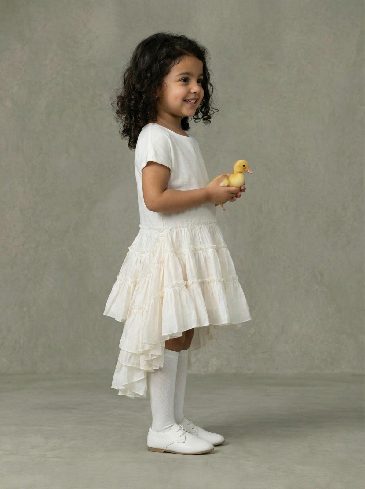 TIYA B0533 White Dress