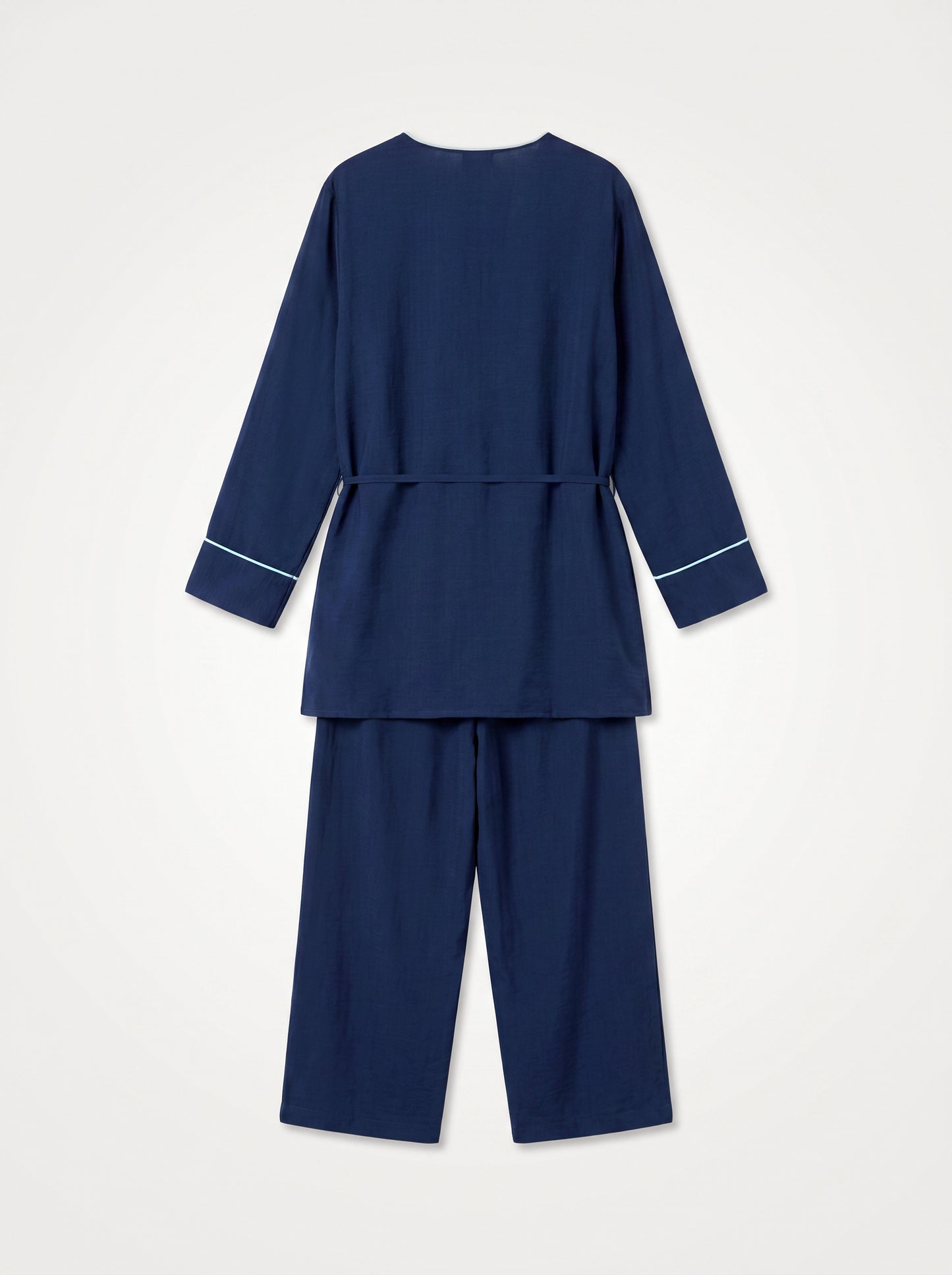 8255 Navy Top And Pants Set For Women