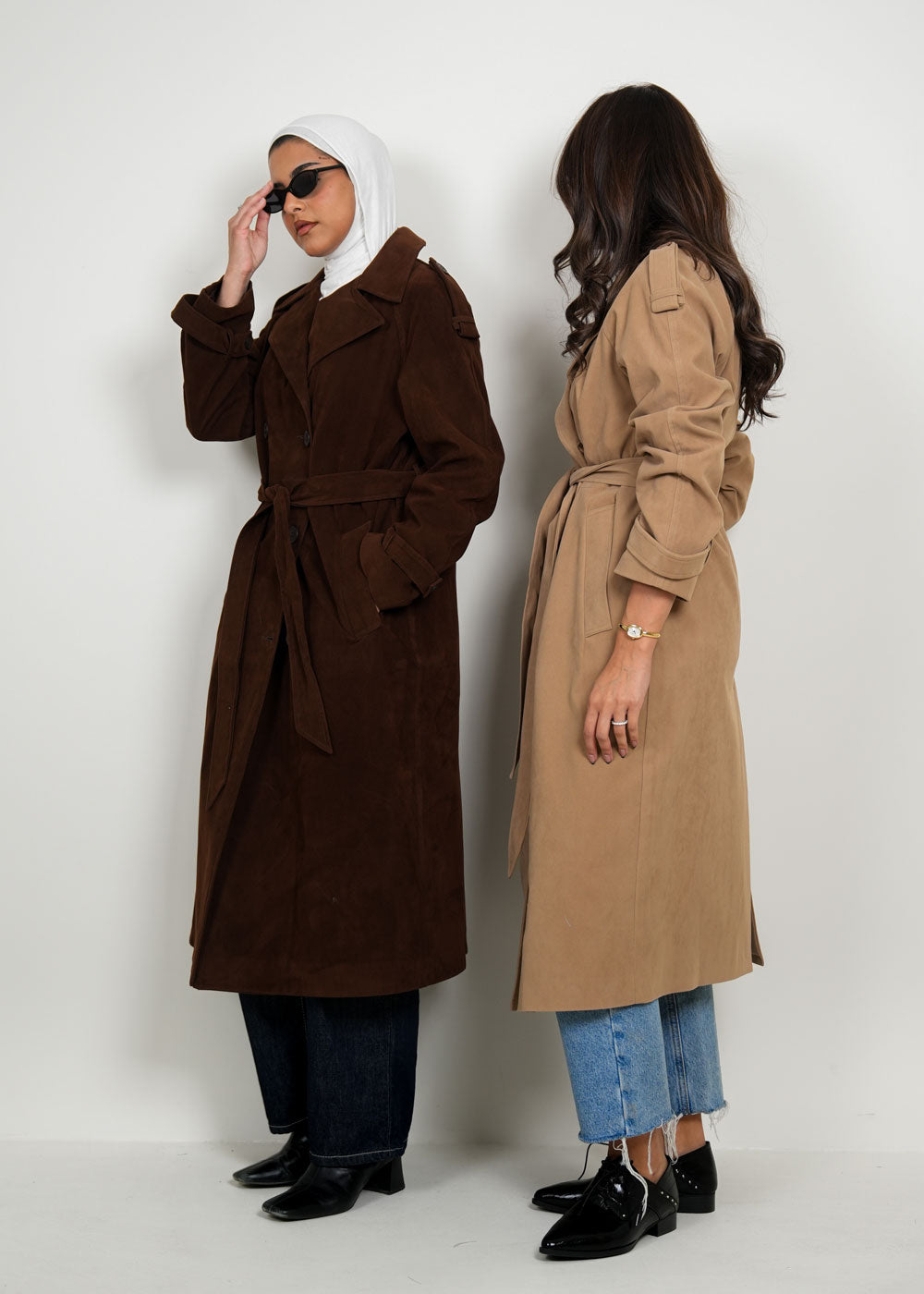8050 Brown Trench Coat For Women