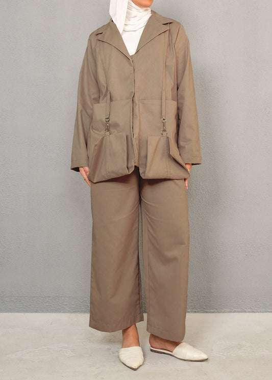 7849 Brown Set For Women