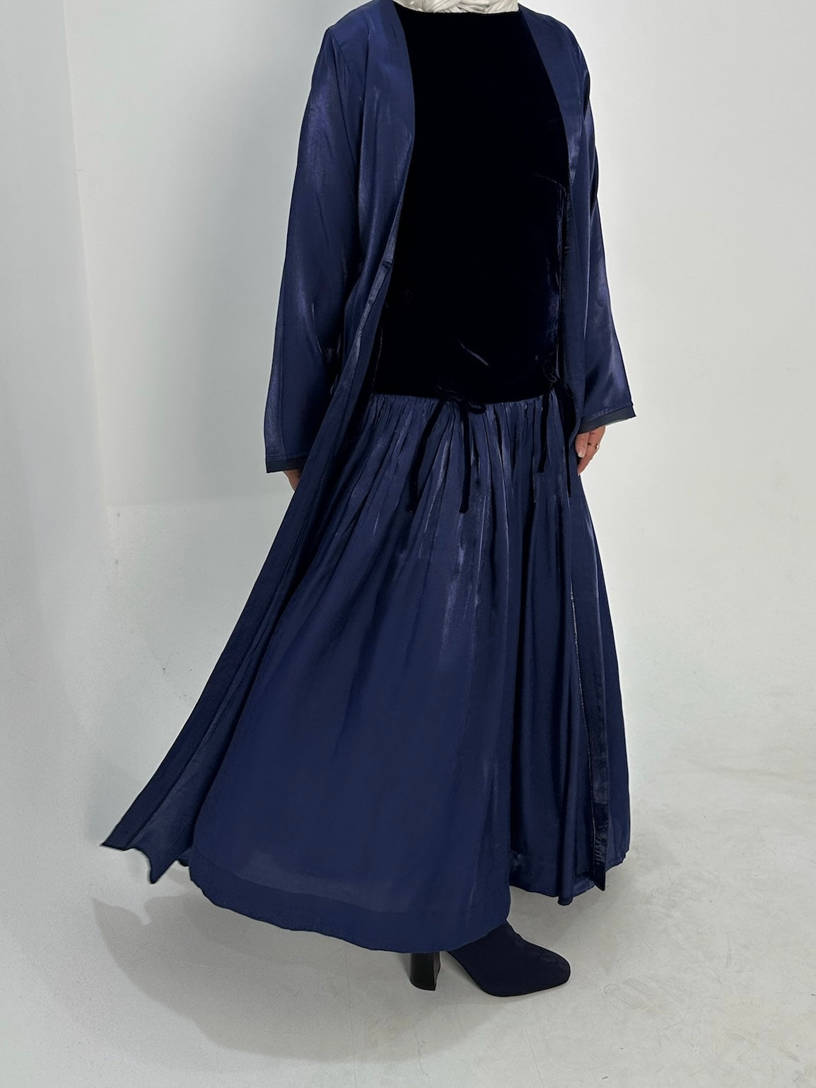 7723 Nova Midnight Blue Elegance Velvet Set For Women