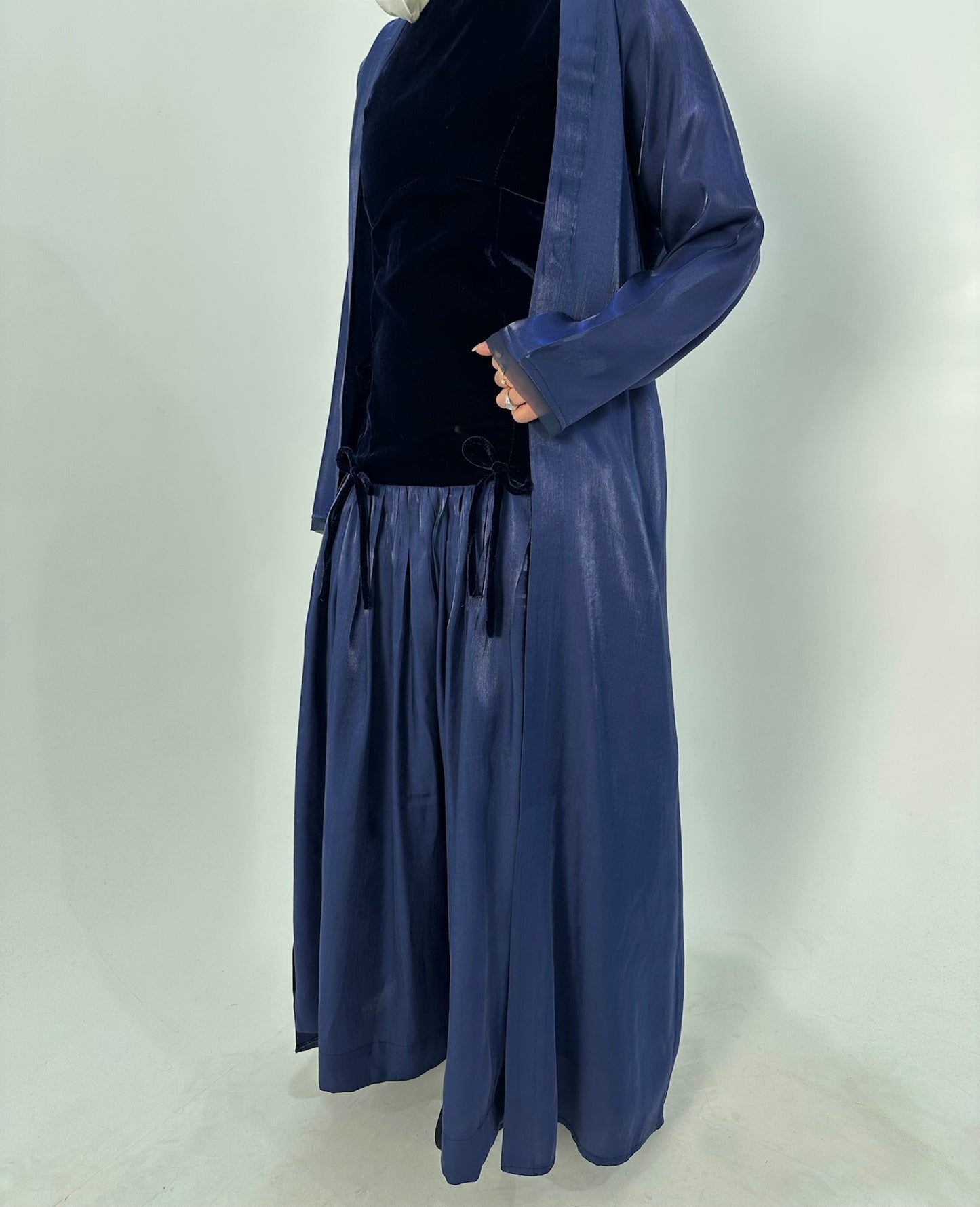 7723 Nova Midnight Blue Elegance Velvet Set For Women