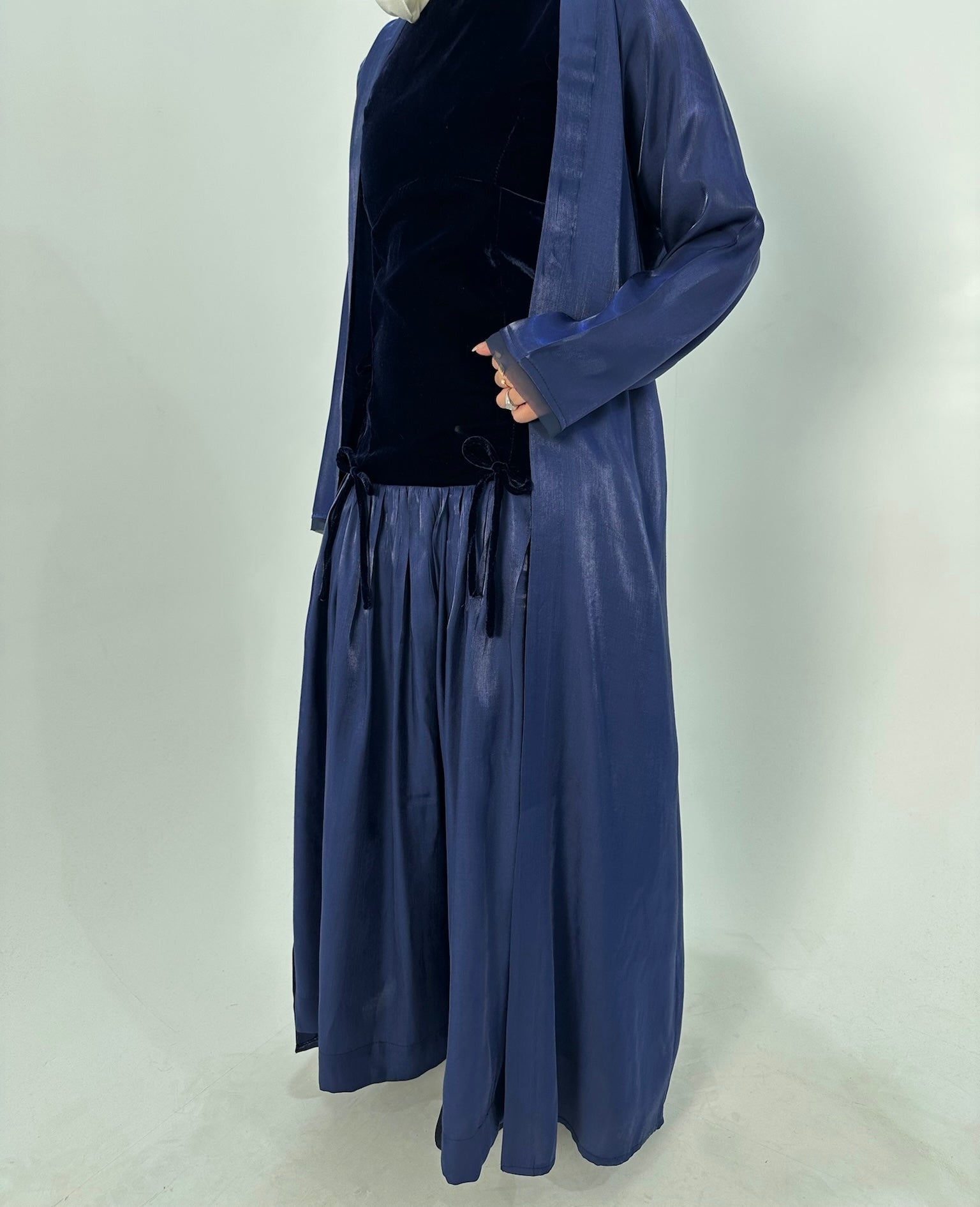 7723 Nova Midnight Blue Elegance Velvet Set For Women