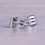 Picture of Stripes Style Silver Cufflink