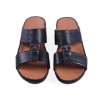 Picture of Black Slippers St Mario With Smooth Texture For Men