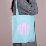 Picture of Cotton Shoulder Bag - Multi Colors (With Name Printing)
