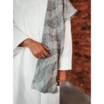 Picture of White Bisht With Grey Shawl From Lulwa Al Khattaf